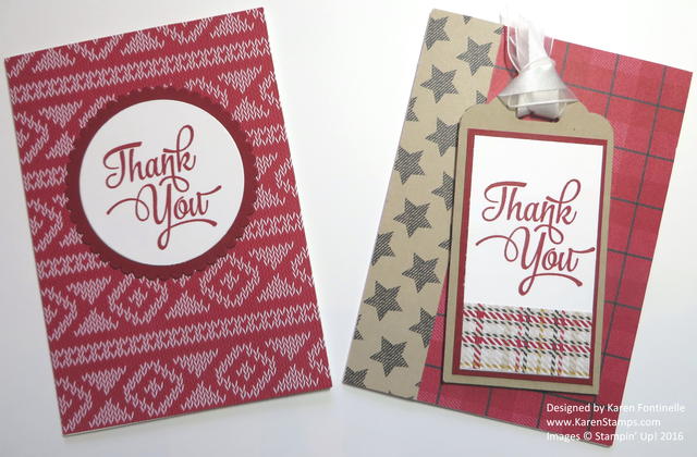 Christmas Thank You Note Cards