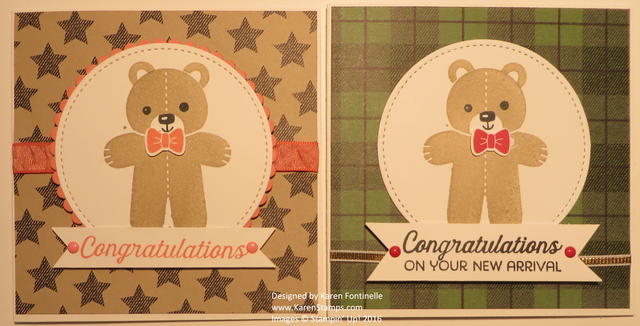 Cookie Cutter Christmas Bear Baby Cards