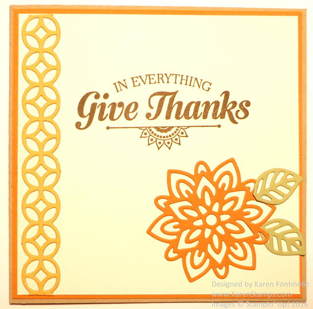 Flourish Thinlits Dies Thanksgiving Card