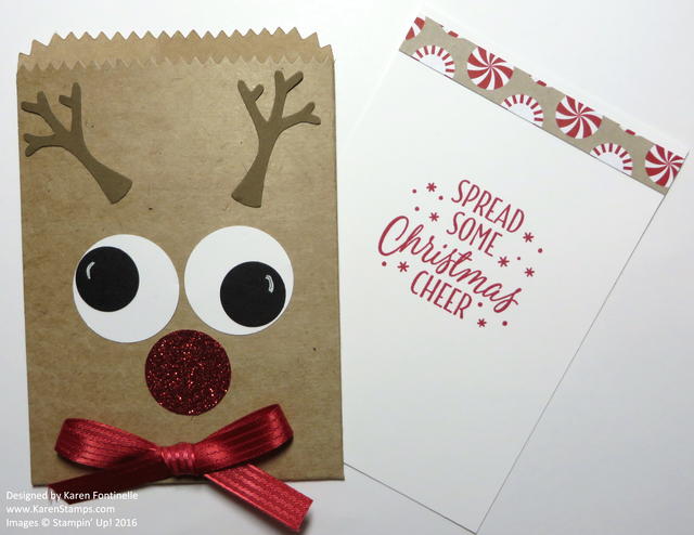 Rudolph the Red-Nosed Reindeer Mini Treat Bag Card