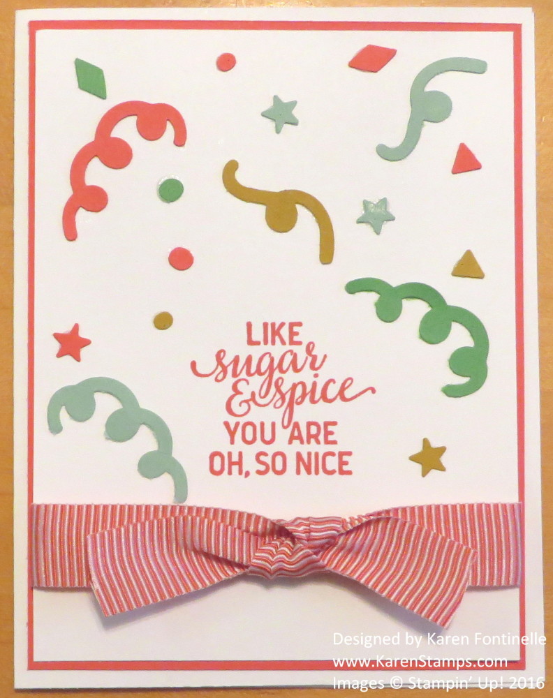 Sprinkles Punch Easy Holiday Card