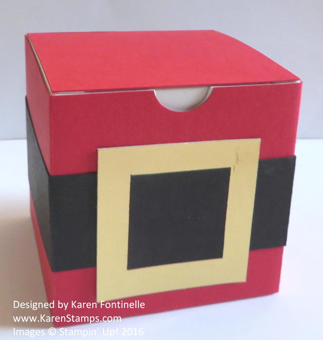 White Gift Box Santa Wrap