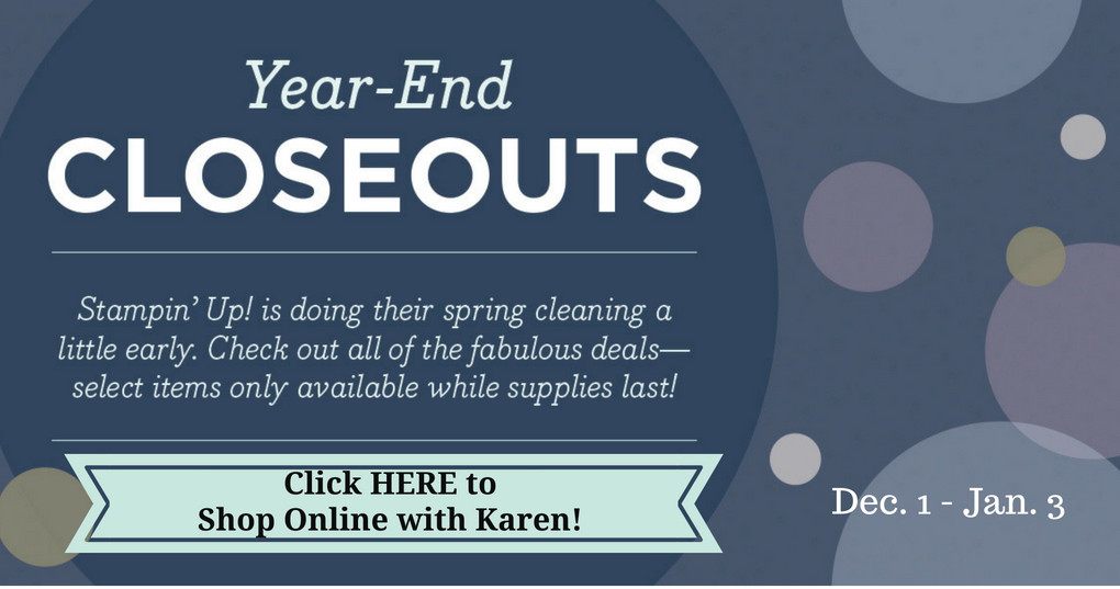 After Christmas Stampin' Up Year-End Closeouts Sale 