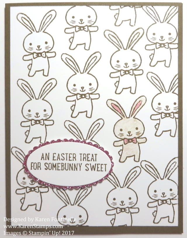 Quick and Easy Easter Bunny Card
