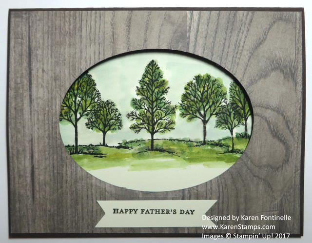 Father's Day Card Oval Window Lovely As a Tree