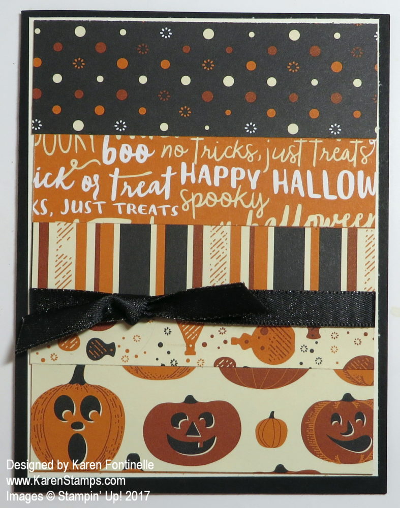 Halloween Card Made with Scraps