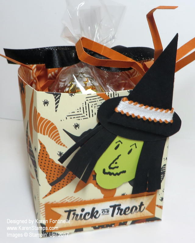Halloween Witch Trick or Treat Candy Treat Box