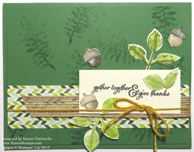 Painted Autumn Card For Thanksgiving