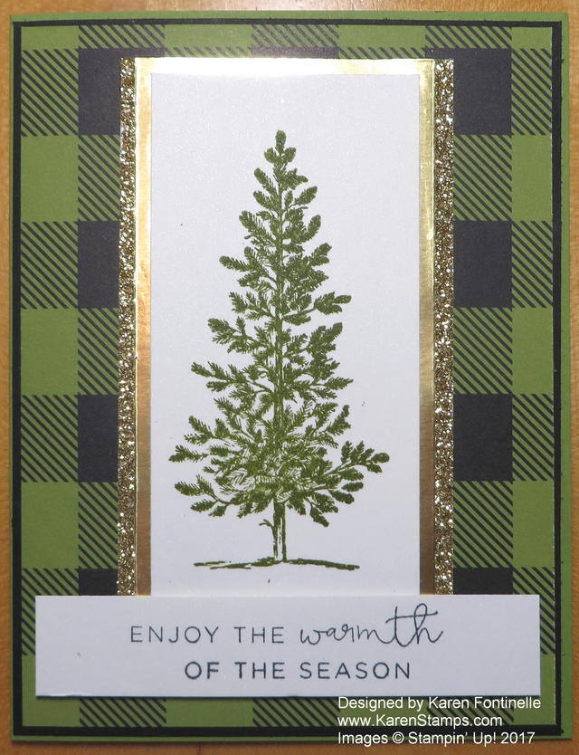 Lovely As a Tree Christmas Card with Merry Little Christmas
