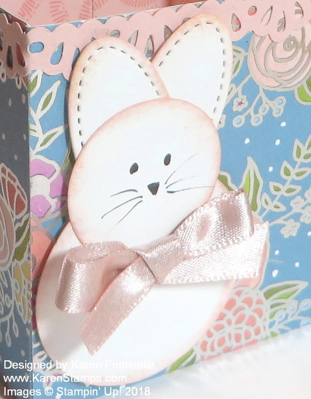 How to Make Easy Paper Easter Basket With Punch Art Bunny