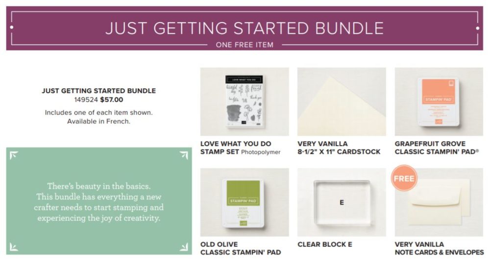 Just Getting Started Bundle