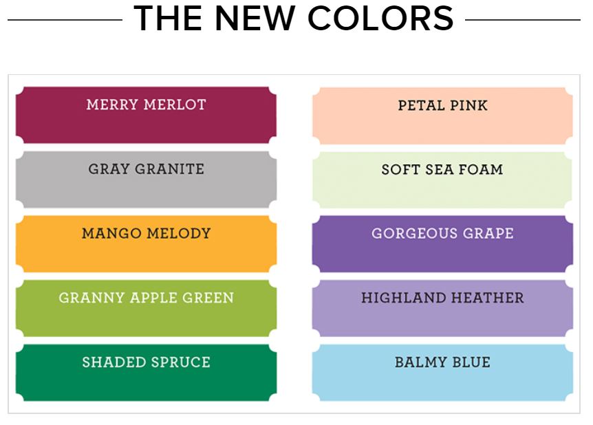 Stampin' Up! New Colors 2018