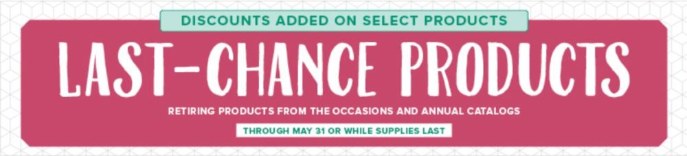 Discounts on Last Chance Products Banner 2018