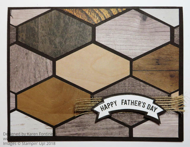 Tailored Tag Punch Father's Day Wood Tile Card