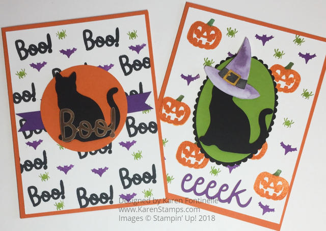 Black Cat Halloween Cards