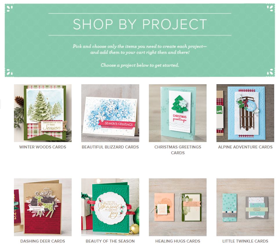 Stampin' Up! Shop By Project