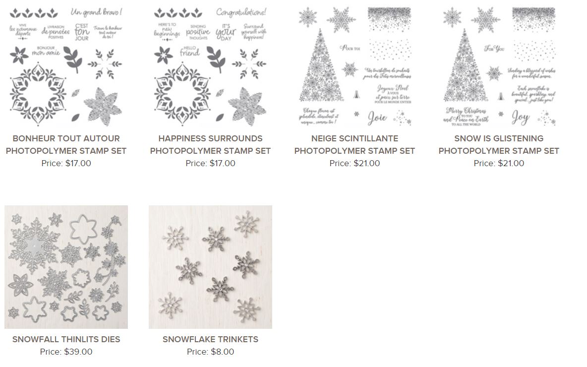 Snowflake Showcase Products Late Nov