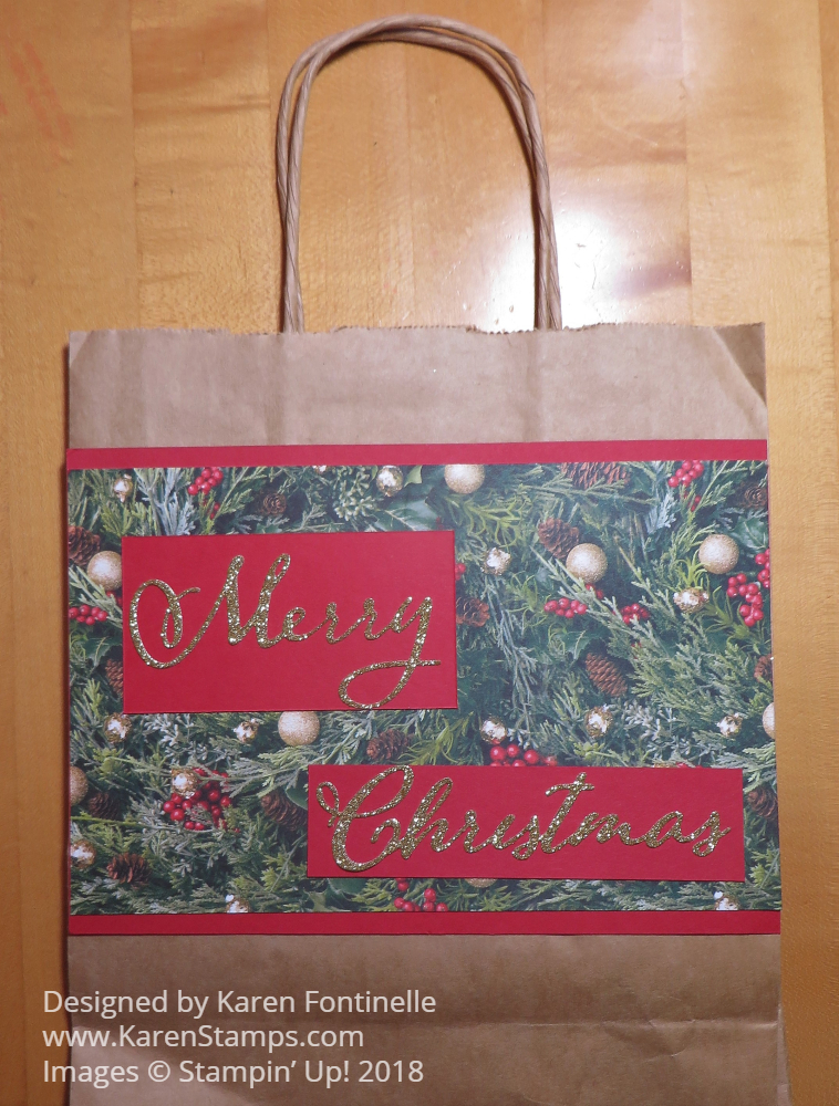 Decorate a Christmas Gift Bag