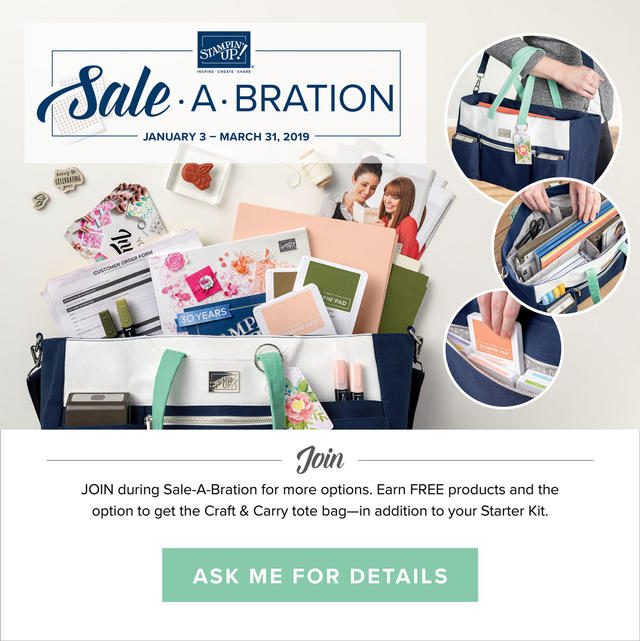 Join Stampin' Up! Sale-A-Bration 2019