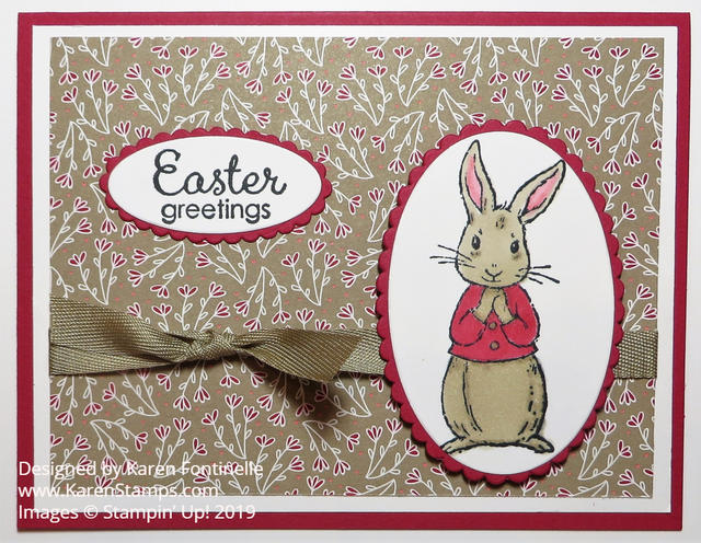 Fable Friends Bunny Easter Card
