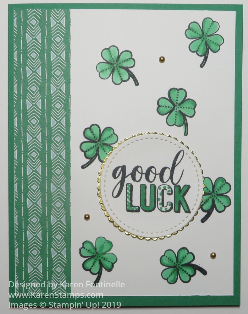 St. Patricks Day Shamrock Card
