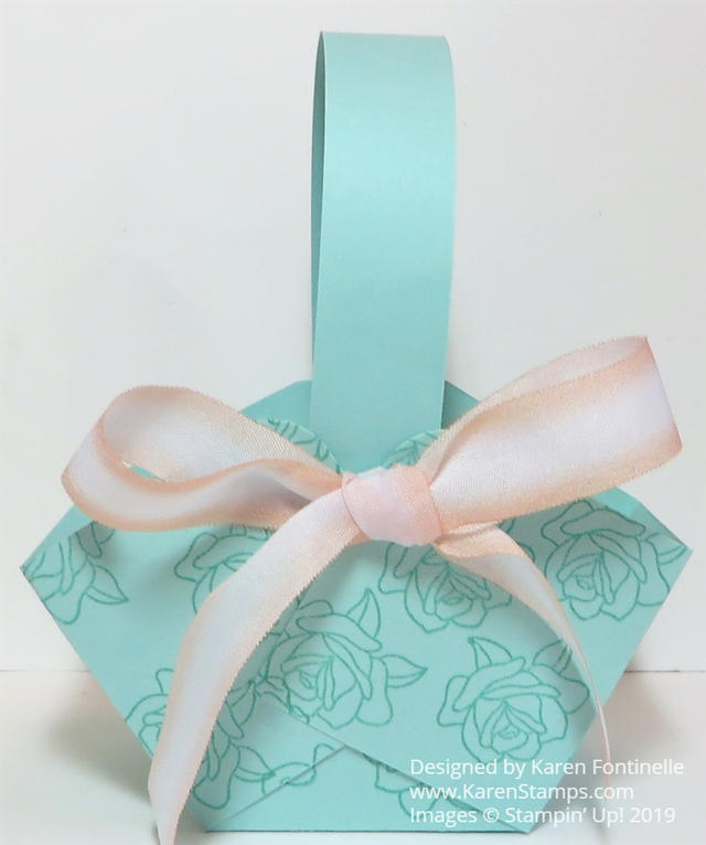 Easy Paper Easter Basket Stamped