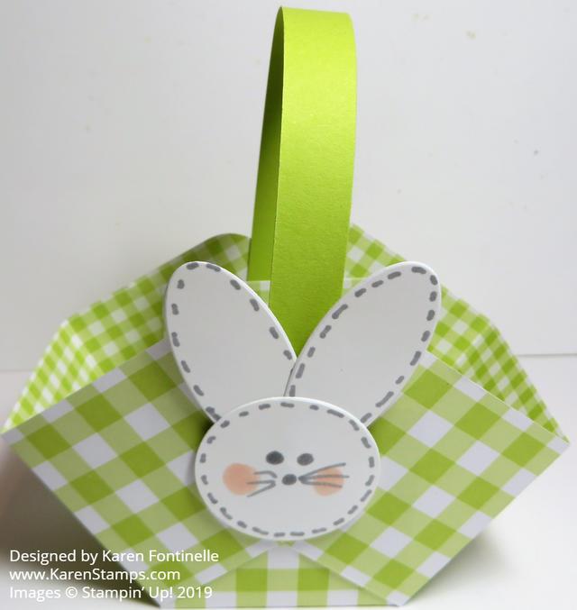 Easy Paper Easter Basket With Bunny
