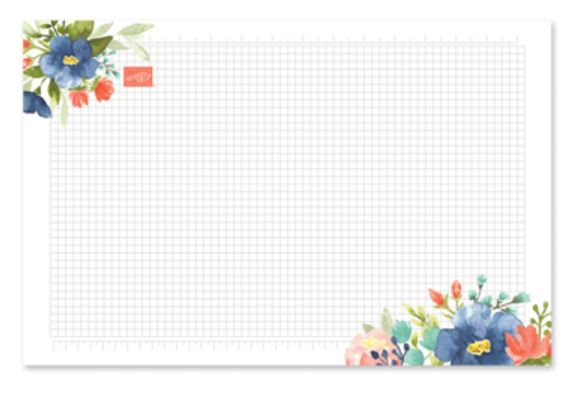 Floral Grid Paper