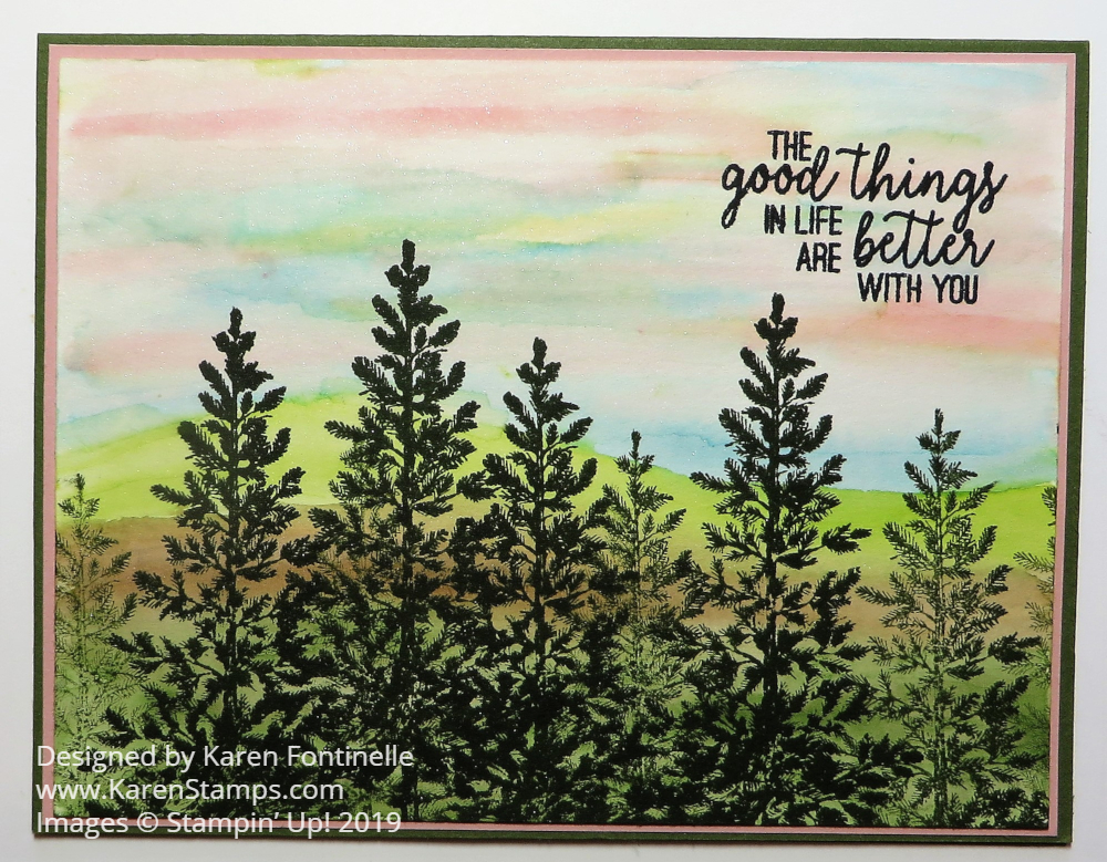 Lovely As A Tree Watercolor Card