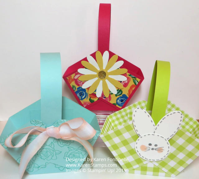 Three Easy Paper Easter Baskets