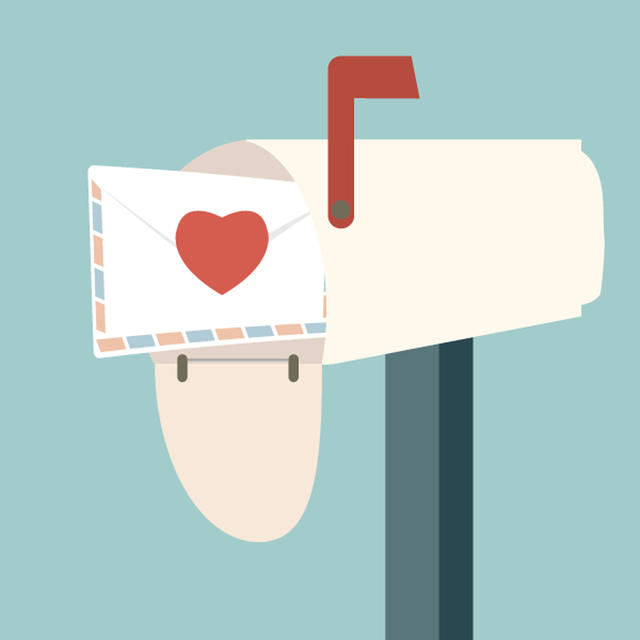 Email Mailbox with Heart