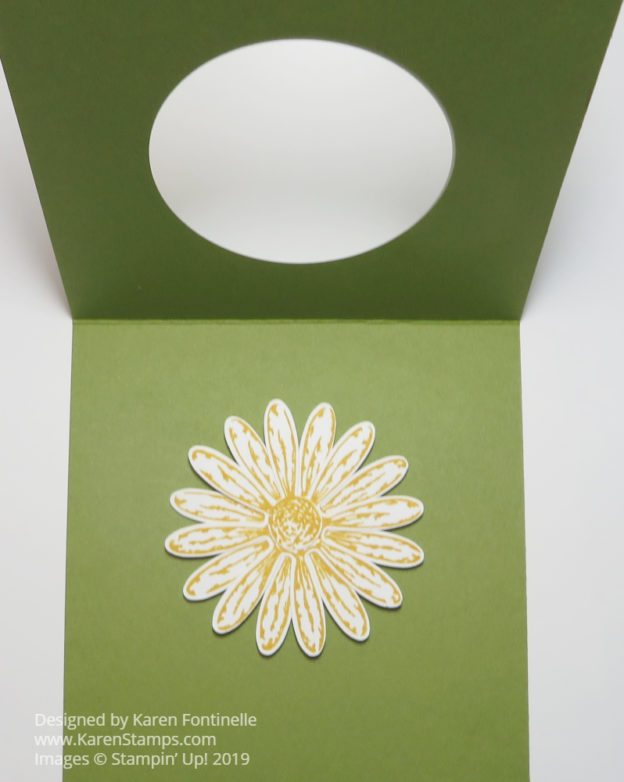 Noble Peacock Daisy Thank You Card | Stamping With Karen
