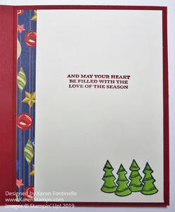 Holly Jolly Christmas Santa Card Inside
