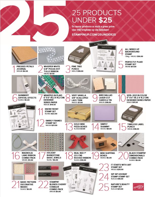 Holiday Catalog 25 Products Under $25 Flyer