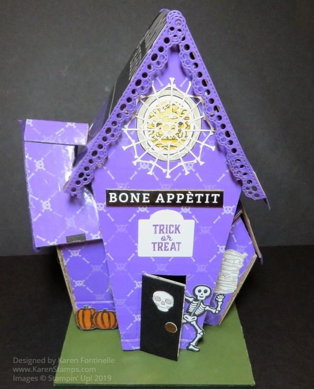 Paper Pumpkin Haunted House Front