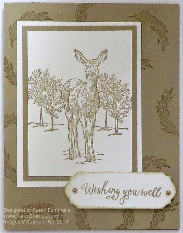 Nature's Beauty Monochromatic Deer Card