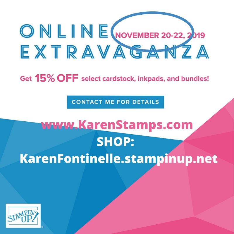 Stampin' Up! Online Extravaganza 2019 Ad My Info