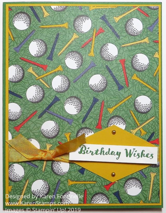 A Birthday Card For the Golfer