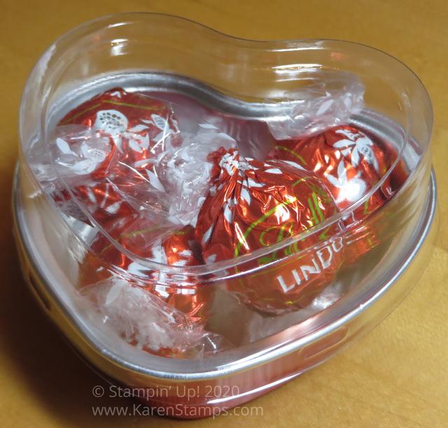 Heart Foil Tin With Candy