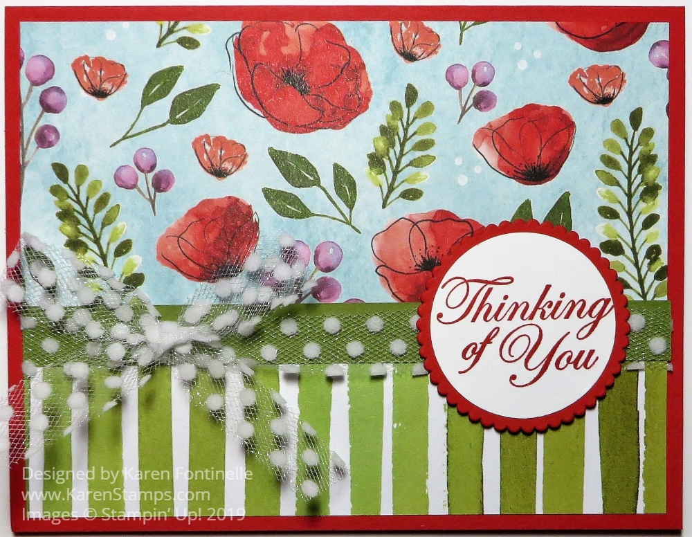 Peaceful Poppies Thinking of You Card