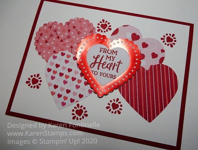 From My Heart Valentine With Hearts Closeup