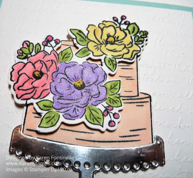 Happy Birthday To You Decorated Cake Card Closeup