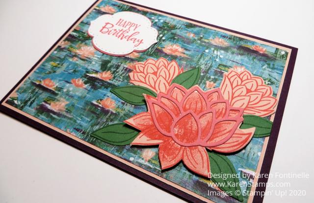 Lily Impressions Birthday Card Closeup