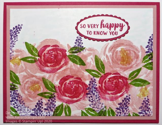 Beautiful Friendship Pink Flowers Card