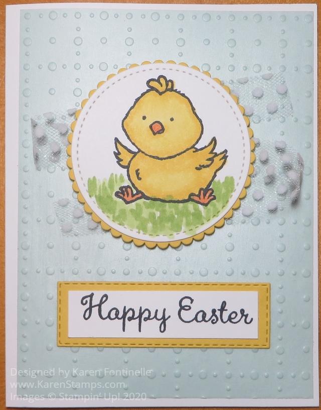 Welcome Easter Yellow Chick Card
