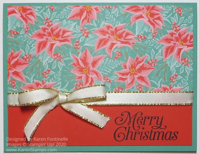 Christmas Card With Flowers For Every Season
