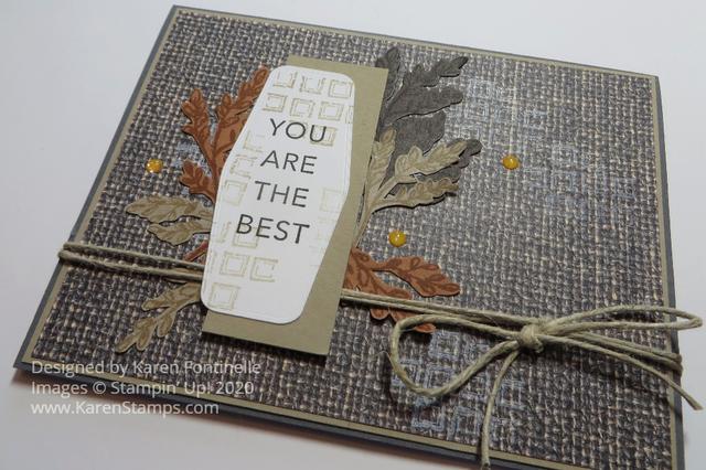 In Good Taste Masculine Father's Day Card Closeup