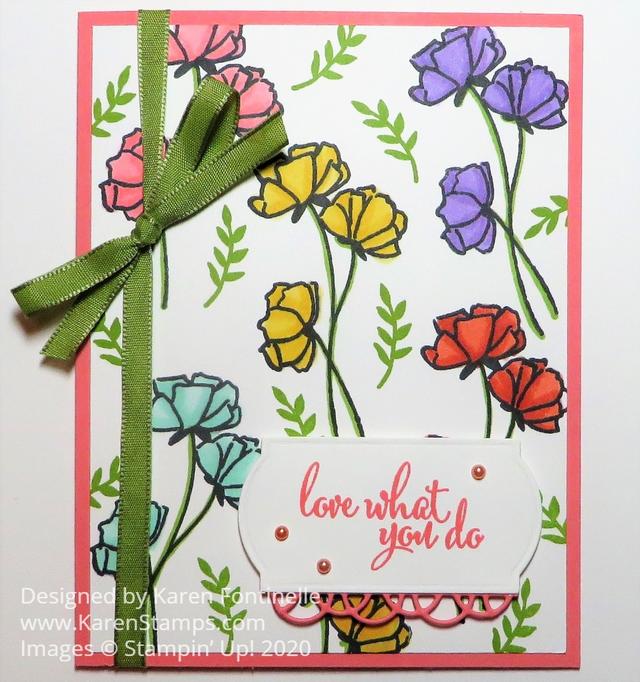 Love What You Do Floral Card