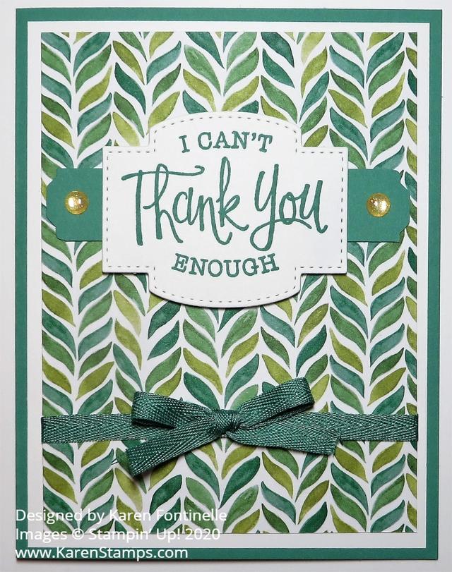 Forever Greenery Thank You Card