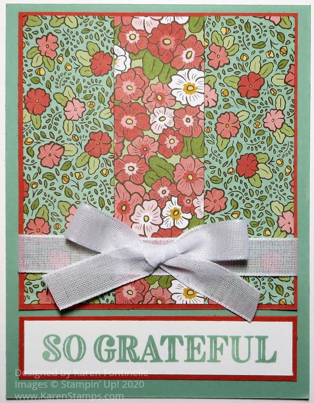 Ornate Garden So Grateful Card